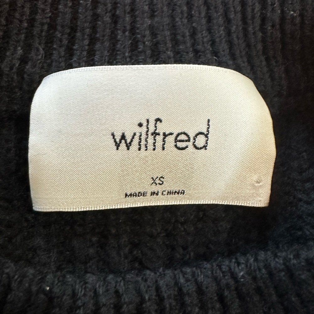 Wilfred Black & White Stripe Wool Sweater - Picture 2 of 5